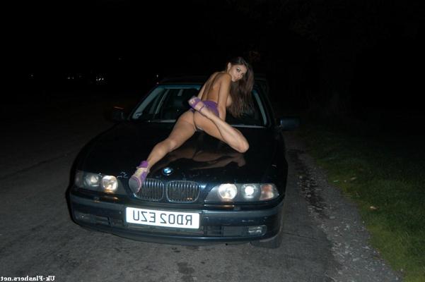 16P Big tit flashing and outdoor pornstar striptease by brunette Krystal Webb