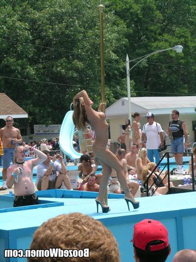 12P Girls on booze being naked at contest