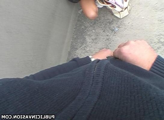 16P cutie with juggly juggs bends over and gets upskirt treatment