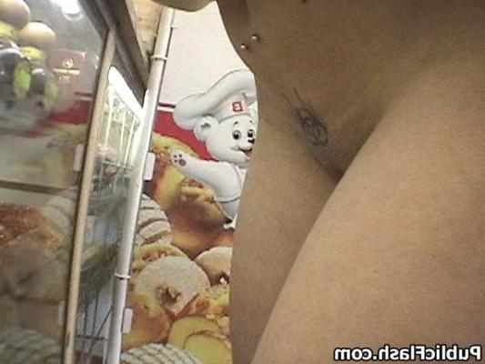 16P Flashing Layla Shocks Shopkeepers in Local Shop