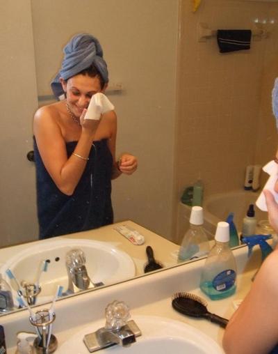 15P Amateur nineteen year old girlfriend in the shower