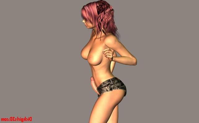 12P Toon dickgirl topless and aroused