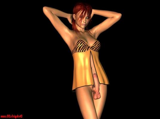 11P Toon dickgirl aroused