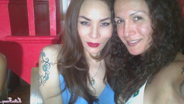 12P Nikky Monterlo with her sexy latina tranny girlfriends
