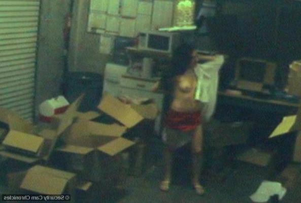 16P Horny amateur couple caught by hidden security camera