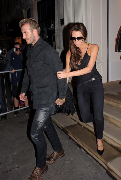 5P Victoria Beckham Wet Jeans Photos