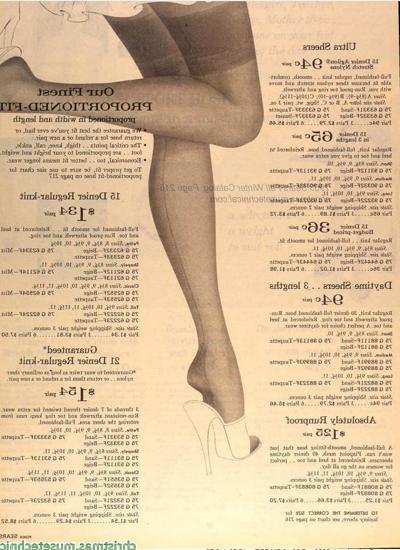 14P Vintage Sears Catalog Stockings: Set 1