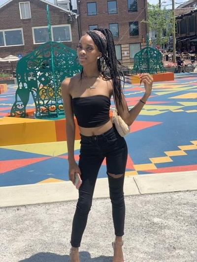 8P Skinny ebony teen non nude