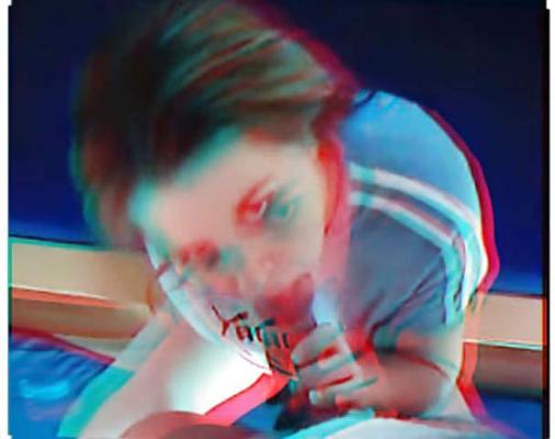 7P TRAVAUX PORNO 3D AVEC DES LUNETTES ROUGE-CYAN