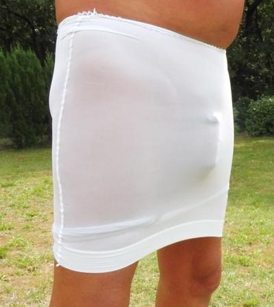 25P Lui Jupe Blanche Transparente 1