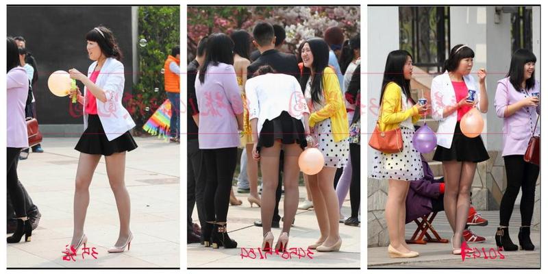 9P Upskirt Street Chinese Pantyhose Various
