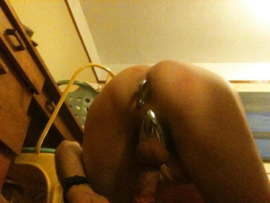 8P Tear drop cock ring and njoy butt plug