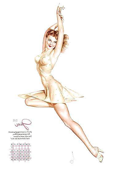 13P Erotic Calendar 6 - Vargas Pin-ups 1946