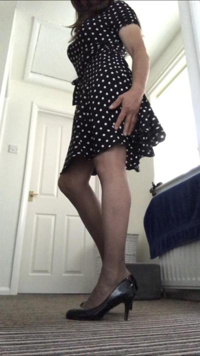 5P Barely black tights with my summer dress