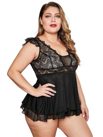 12P Plus Size Maid Lingerie
