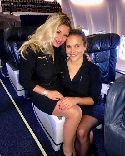 25P Groomed, Air Hostess Mom in Pantyhose