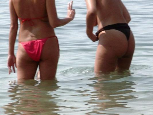 25P Mature on beach with big tits