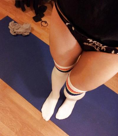 9P Cd crossdresser trap trans idk...rainbow socks!!