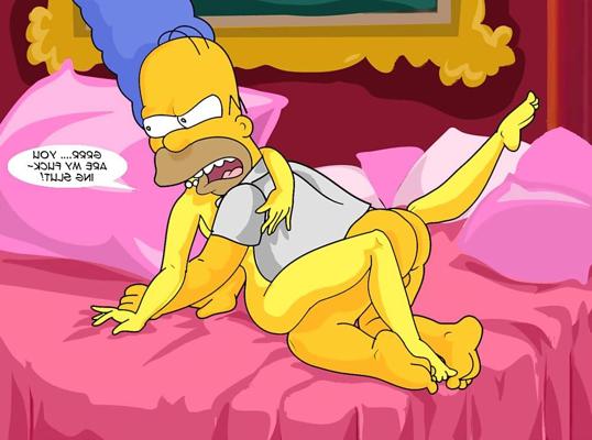 15P Marge & Homer in Cum Now Darling