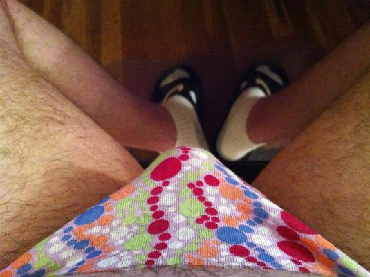 16P もっとパンティの写真とパンティを履いた私の小さなペニスの写真。