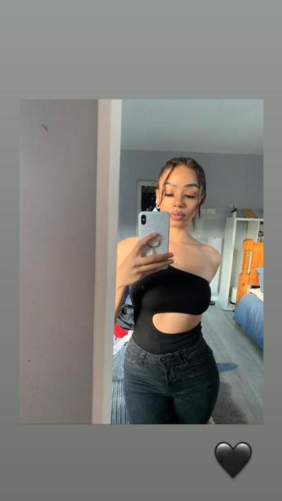 25P Cute black sexy slag Darcy