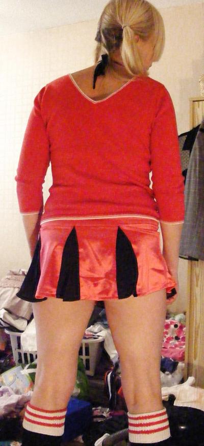 25P Blonde cheerleader two 