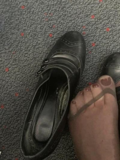 25P Sexy Stewardess in Heels and stockings 2