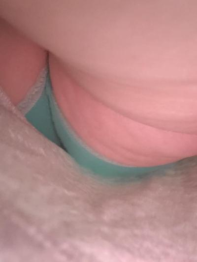 6P Upskirt panties and cum in dirty panties