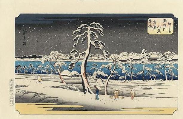 25P Autor de xilogravura japonesa Utagawa Hiroshige 1797 1858