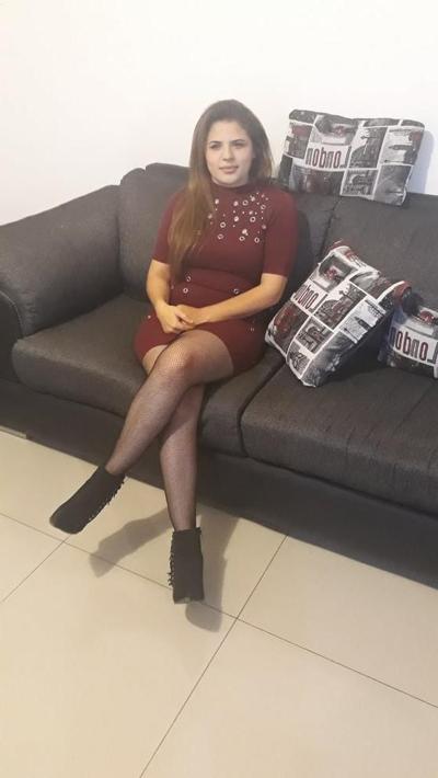 17P mini dress with stockings without panties