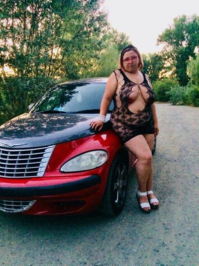 11P Hot bbw wife slut in public