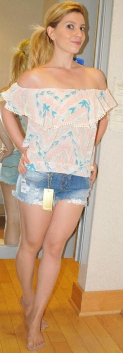 25P NN blonde cutie Lana wearing shiny tan tights