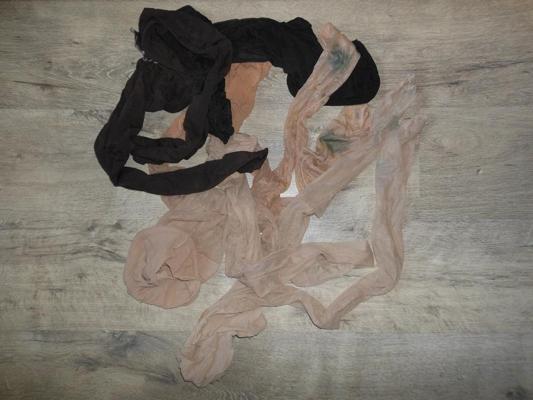 11P My wife's well worn pantyhose and shoes for cum