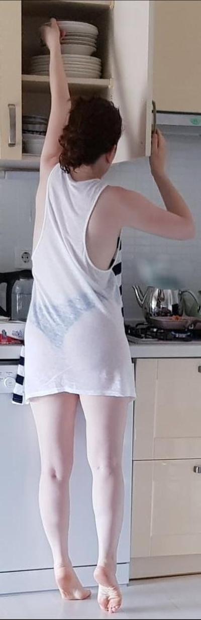 7P Turkish MILFS Cleaning Show MILF Kitchen Fantasy