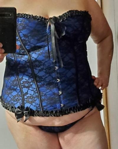 9P Blue Corset