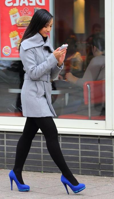 25P Street Pantyhose - Real Life Asian Cunts-Next-Door