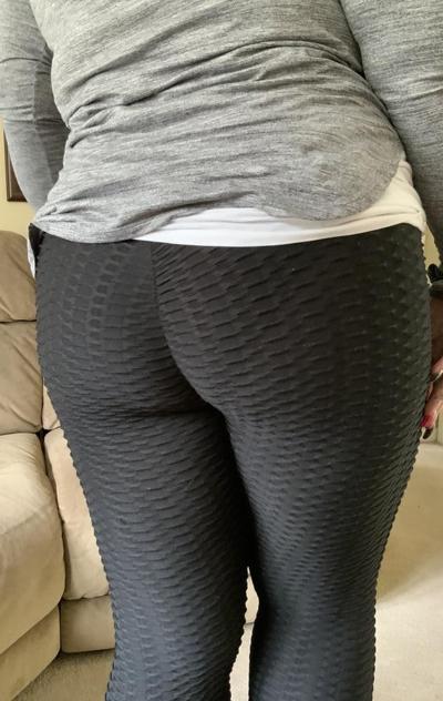 9P I love this ass! Black leggings