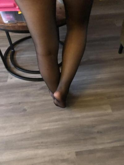 9P Feet in black stockings