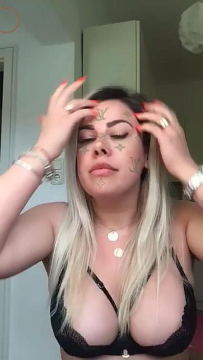 14P Bust sexy blonde live facebook romanian