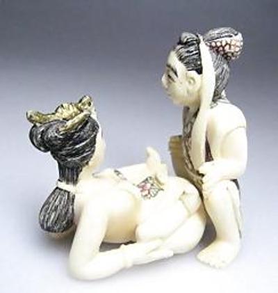 25P Small Porn Scuptures - Japanese Netsuke and Ivory Carvings