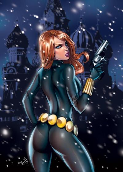 8P Comic Book Vixens vol 2 - Black Widow