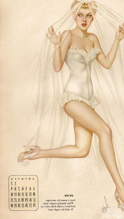 13P Erotic Calendar 5 - Vargas Pin-ups 1945