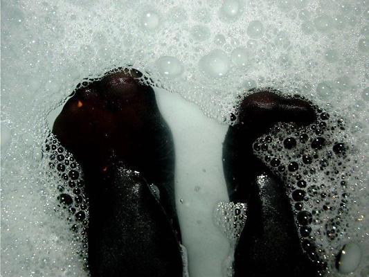 20P Strumpfhose im Wasser - 水中のパンストで