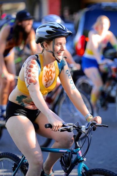 25P Girls of Bellingham WNBR 2019 world naked bike ride