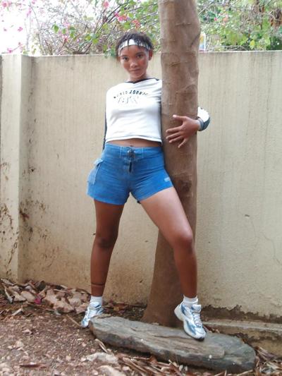 6P Sexy Namibian prostitute Brenda nude outdoors