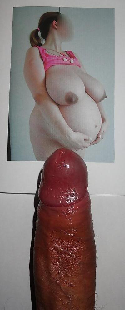 4P Heavily pregnant huge titted whore