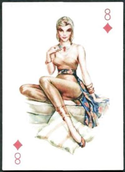 11P Erotic Playing Cards 3 - Pin-up Mix c. 1950 for SMICHAELS