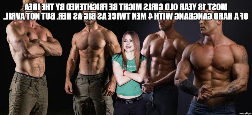 20P Подпись к гэнгбэнгу со знаменитостями №685 (Аврил)