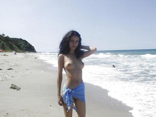 25P Hot Tits at the Beach 15