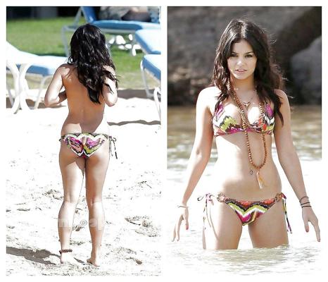8P Vanessa Hudgens spreizt ihre Muschi fast unzensiert